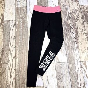 Victoria's Secret PINK Yoga Bling Logo Leggings Size X-Small